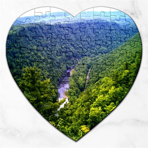 Pa Grand Canyon Long North View Of Gorge   Artrave Jigsaw Puzzle (Heart) from ArtsNow.com Front
