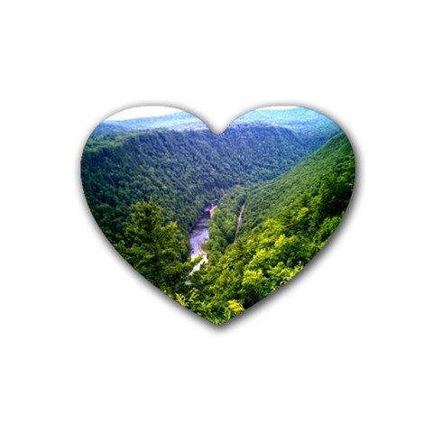 Pa Grand Canyon Long North View Of Gorge   Artrave Heart Coaster (4 pack) from ArtsNow.com Front