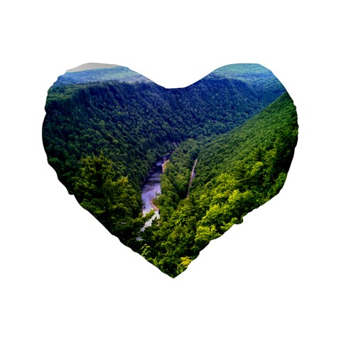 Pa Grand Canyon Long North View Of Gorge   Artrave 16  Premium Heart Shape Cushion  from ArtsNow.com Front