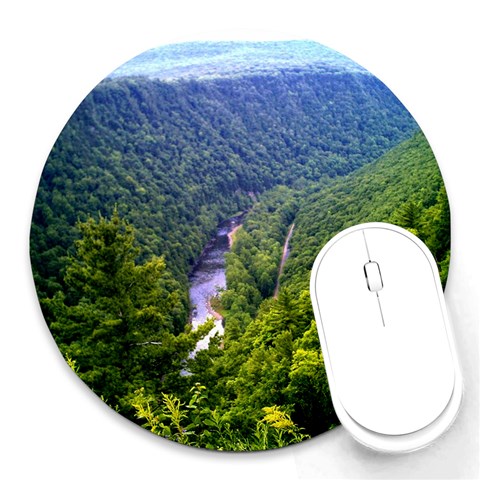 Pa Grand Canyon Long North View Of Gorge   Artrave Round Mousepad from ArtsNow.com Front