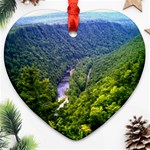Pa Grand Canyon Long North View Of Gorge   Artrave Ornament (Heart)