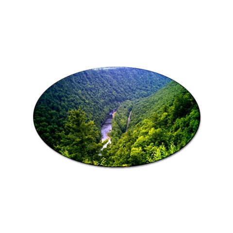 Pa Grand Canyon Long North View Of Gorge   Artrave Sticker Oval (100 pack) from ArtsNow.com Front