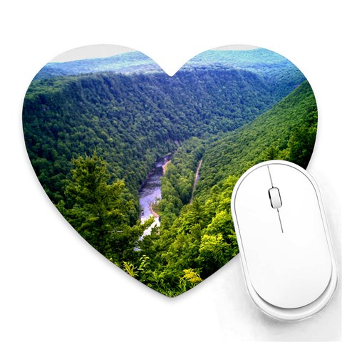 Pa Grand Canyon Long North View Of Gorge   Artrave Mousepad (Heart) from ArtsNow.com Front