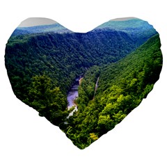 Pa Grand Canyon Long North View Of Gorge   Artrave 19  Premium Heart Shape Cushion from ArtsNow.com Back