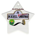 Reel Merry Christmas Ornament (Snowflake)