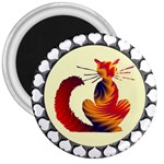 Sitting cat 3  Magnet