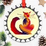 Sitting cat Ornament (Round)