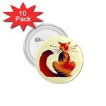 Sitting cat 1.75  Button (10 pack) 