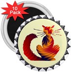 Sitting cat 3  Magnet (10 pack)