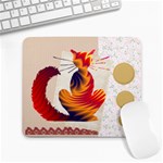 Sitting cat Large Mousepad