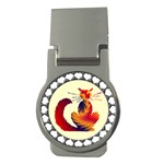 Sitting cat Money Clip (Round)