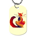 Sitting cat Dog Tag (One Side)
