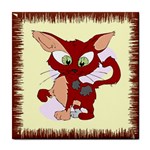 Cute cat Tile Coaster
