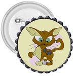 Cute cat 3  Button