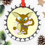 Cute cat Ornament (Round)
