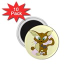 Cute cat 1.75  Magnet (10 pack) 