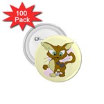 Cute cat 1.75  Button (100 pack) 