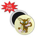 Cute cat 1.75  Magnet (100 pack) 