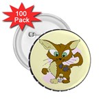 Cute cat 2.25  Button (100 pack)