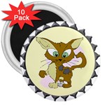 Cute cat 3  Magnet (10 pack)