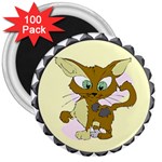 Cute cat 3  Magnet (100 pack)