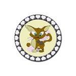 Cute cat Rubber Coaster (Round)