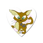 Cute cat Magnet (Heart)