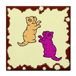 Cute Kittens Tile Coaster