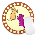 Cute Kittens Round Mousepad