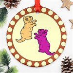 Cute Kittens Ornament (Round)