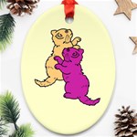 Cute Kittens Ornament (Oval)