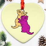 Cute Kittens Ornament (Heart)
