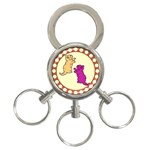 Cute Kittens 3-Ring Key Chain