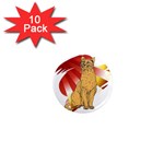 Sitting cat 2 1  Mini Magnet (10 pack) 