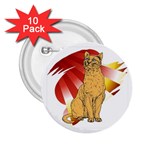 Sitting cat 2 2.25  Button (10 pack)