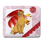 Sitting cat 2 Large Mousepad