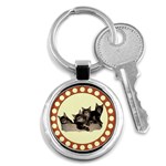 Maine coone kittens Key Chain (Round)