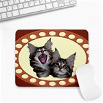 Yawning kitten Small Mousepad