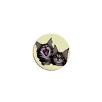 Yawning kitten 1  Mini Magnet