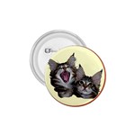 Yawning kitten 1.75  Button
