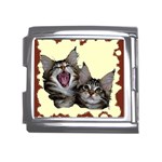 Yawning kitten Mega Link Italian Charm (18mm)