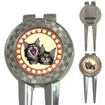 Yawning kitten 3-in-1 Golf Divot