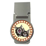 Yawning kitten Money Clip (Round)