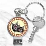 Yawning kitten Nail Clippers Key Chain