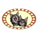 Yawning kitten Magnet (Oval)