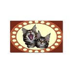 Yawning kitten Sticker Rectangular (10 pack)