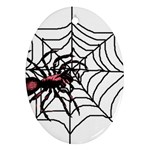 Spider in web Ornament (Oval)