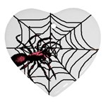 Spider in web Ornament (Heart)