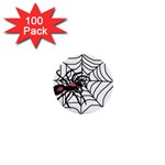 Spider in web 1  Mini Button (100 pack) 