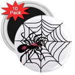 Spider in web 3  Magnet (10 pack)